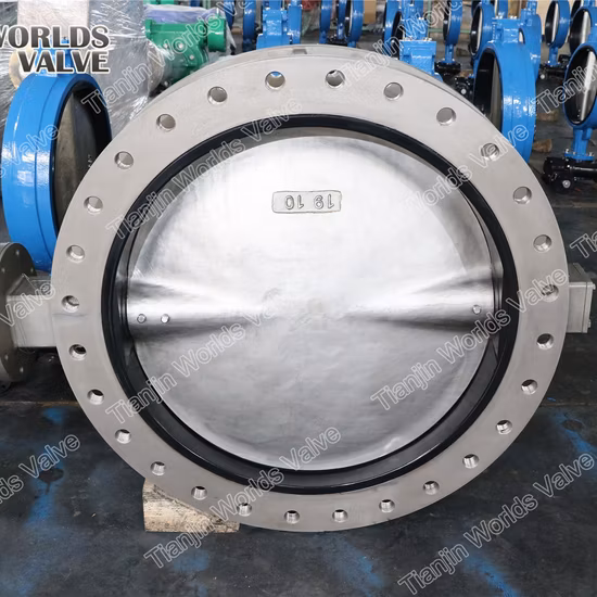 Saf2205 Saf2507 1,4529 1,4469 1,4462 1,4408 CF3 CF3m F53 F55 Ss Válvula borboleta wafer de aço inoxidável duplex da fábrica de válvulas de Tianjin